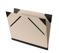 Canson - Cartellette da disegno con 2 elastici angolari, 260 x 330 mm, grigio chiaro