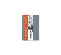 Canson Graduate Book, Blocco da disegno, extra liscio, 90gsm, copertina morbida grigio chiaro, 14 x 21,6 cm, 96 fogli