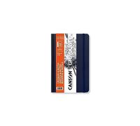 Canson Graduate Book, Blocco da disegno, extra liscio, 90gsm, copertina rigida blu scuro, 14 x 21,6 cm, 92 fogli