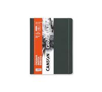 CANSON Graduate Book, Blocco per schizzi, grana morbida, 120 g/mq, copertina rigida, 21,6 x 27,9 cm, bianco, 60 fogli