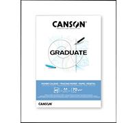 Canson GRADUATE Calque, Blocco disegno 40 fogli, A4, 70g/m, superfice satinata