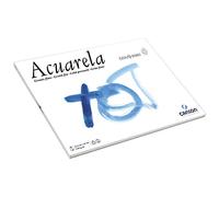 Canson Guarro Acuarela - Blocco di carta acquerello, grana fine, 240 g, 20 fogli, 32,5 x 46 cm, colore: Bianco