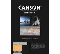 Canson Infinity Arches BFK Rives - Carta morbida testurizzata per stampanti a getto d'inchiostro, 310 g/m², 21,6 x 28 cm, 25 fogli