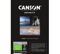 Canson Infinity Somerset Enhanced Velvet White, Carta fotografica digitale, grana morbida, 225, 83, Scatola, A4-21 x 29.7 cm, Cartone stampato, Bianco, 25 fogli