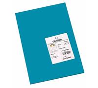 Canson Iris Vivaldi, Carta da disegno a colori, Morbido, 185gsm, Foglio, A4-21x29,7cm, Blu dei Caraibi