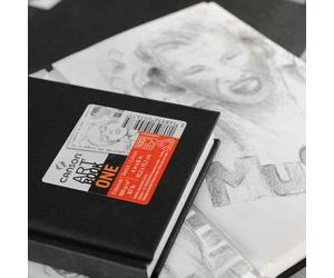 Canson Libro Schizzi Carta ARTBOOK ONE A4 - 21,6 x 27,9 cm Nero 98 fogli 100 gr.