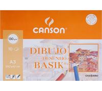 Minipack A3, 10 Hojas, Guarro Dibujo Basik Liso 130g