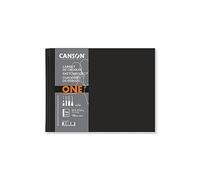 Canson One Art Book, Blocco da disegno, a grana fine, 100 gsm, copertina rigida, 27.9 x 21.6 cm, bianco, 98 fogli