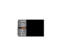 Canson One Art Book, Blocco da disegno, a grana fine, 100 gsm, Quaderno a spirale, copertina rigida, 21.6 x 14 cm, bianco, 98 fogli