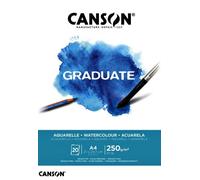 Canson Pad Graduate Aquarelle Taccuino da disegno 20 A4 250 g
