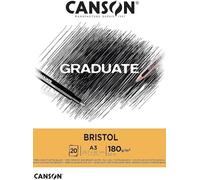 Canson Pad Graduate Bristol Taccuino da disegno 20 A3 180 g
