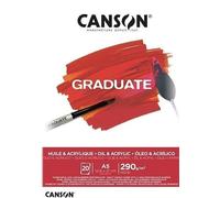 Canson Pad Graduate Huile & Acrylique Taccuino da disegno 20 A5 290 g