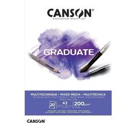 Canson Pad Graduate Mixed Media Taccuino da disegno 20 A3 200 g White