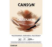 Canson Pad Graduate Mixed Media Taccuino da disegno 30 A5 220 g Natural