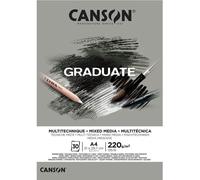 Canson Pad Graduate Mixed Media Taccuino da disegno A4 220 g Grey