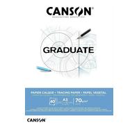 Canson GRADUATE Calque, Blocco disegno 40 fogli, A3, 70g/m, superfice satinata