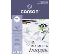 Canson Pad Imagine Taccuino da disegno 50 A5 200 g White