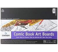 Canson Serie Artist Blocco per lavagne artistiche a Fumetti prestampate, Non riproducibili, Linee Blu, 68 kg, 24 Fogli, Carta, Bianco, 11" x 17"