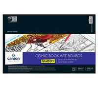Canson Serie Artist Blocco per lavagne artistiche a Fumetti prestampate, Non riproducibili, Linee Blu, 68 kg, 24 Fogli, Carta, Bianco, 11" x 17"