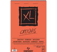 Canson 200787106, XL Croquis,ideale per schizzo o disegno,carta leggera 90g/m, 42x59,4, 60 fogli grana fine, avorio