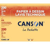 Canson tecnica carta da disegno, 320 x 240 mm, 200 g/m2, ve = 1