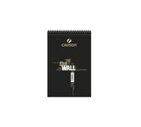 Canson The Wall album spiralato lato corto, carta opaca molto liscia, per illustratori, graffiti e design, 30 fogli, A4+, 200 g/m, bianco, 21x31.4 cm