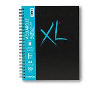 Canson XL Aquarelle Book spiralato lato lungo, copertina rigida, A5, 34 fogli 300 g/m, grana fine