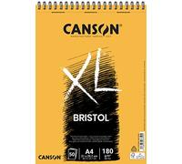 Canson XL Bristol album spiralato lato corto A4 180gn 50 fogli, extra liscia
