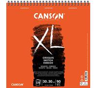 (TG. 30 x 30 cm) Canson XL Schizzi carta da disegno 120 fogli 30 x 30 cm 90 g av