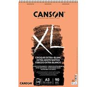 BLOCCO CARTA A SPIRALE PER LO SCHIZZO " XL EXTRA BLANC " F.TO A3 - 120 FG. 90 GR