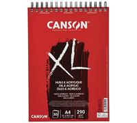 Canson XL Huile & Acrylique, album per pittura ad olio e acrilico, A4, 30 fogli, 290 g/m2 non telata