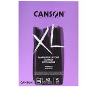 Canson XL Marker,album per marcatori,inclusi quelli a base di solvente o alcol,A3,100fogli,extra liscia 70g/m