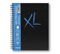 Canson XL Media Book carta a grana fine con trattamento speciale pe rle tecniche umide e secche. 160 gm 14,8x21 cm A5 ,60 fogli