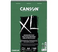 Canson XLDessin recyclè, album con carta 100% riciclata per disegno, A4, 50 fogli, 160g/m grana fine a nido d ape