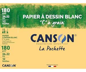 CANSON Zeichenpapier C à Grain, 320 x 240 mm, 180 g/qm