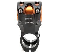 CANSUCC 31,8/35mm manubrio della bicicletta gambo sollevatore manico corto stelo manubrio della bicicletta in alluminio (S50 nero)