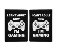 Can't Adult Now I'm Gaming, custodia a portafoglio da viaggio con scomparto per carte di credito, per donne e uomini
