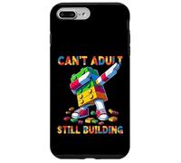 Can't Adult Still Building Blocks Bricks Master Builder Fun Custodia per iPhone 7 Plus/8 Plus