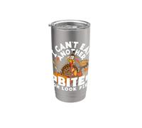 Can't Eat Another Bite Oh Look Pie Divertente Ringraziamento Bicchiere termico in acciaio inox doppia parete
