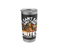 Can't Eat Another Bite Oh Look Pie Divertente Ringraziamento Bicchiere termico in acciaio inox doppia parete