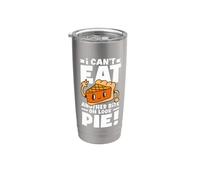 Can't Eat Another Bite Oh Look Pie Divertente Ringraziamento Bicchiere termico in acciaio inox doppia parete