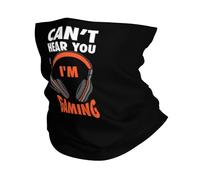 Can't Hear You I'm Gaming Elegante Sciarpa al Collo Protezione UV Fascia per Capelli Ghetta da Collo per attività Bambini Uomo
