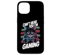 Can't Hear You I'm Gaming Grumpy Gamer Cat Design Custodia per iPhone 13