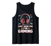 Cant Hear You Im Gaming Pixel Art Retro Headset Video Gamers Canotta