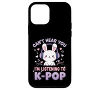 Can't Hear You I'm Listening To K-Pop Cute Rabbit Music Fan Custodia per iPhone 12 mini