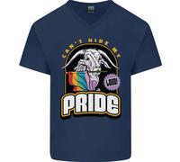 Can'T Nascondere My Pride Lgbt Gay Consapevolezza Uomo V-Neck Cotone T-Shirt