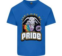 Can'T Nascondere My Pride Lgbt Gay Consapevolezza Uomo V-Neck Cotone T-Shirt