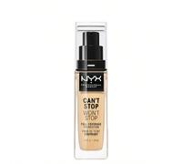 NYX Professional Makeup Fondotinta, Can't Stop Won't Stop Full Coverage Foundation, Lunga tenuta, Waterproof, Finish Matte, Tonalità: Nude