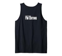 Can't Talk I'm Editing on Back per Fotografo/Videografo Canotta