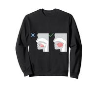 Can't Talk I'm Mewing, Mewing Technique Funny Mewing Felpa